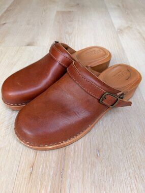 RE/DONE 70s Classic Clog, Brown Leather, EU 38